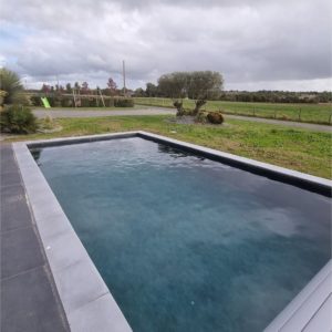 piscine liner gris ardoise pose